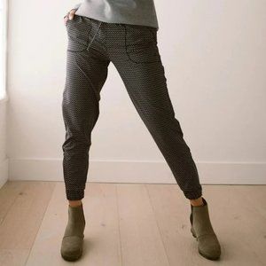 Albion Black White Dash Jetsetter Joggers Pants